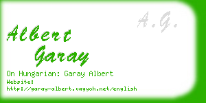 albert garay business card